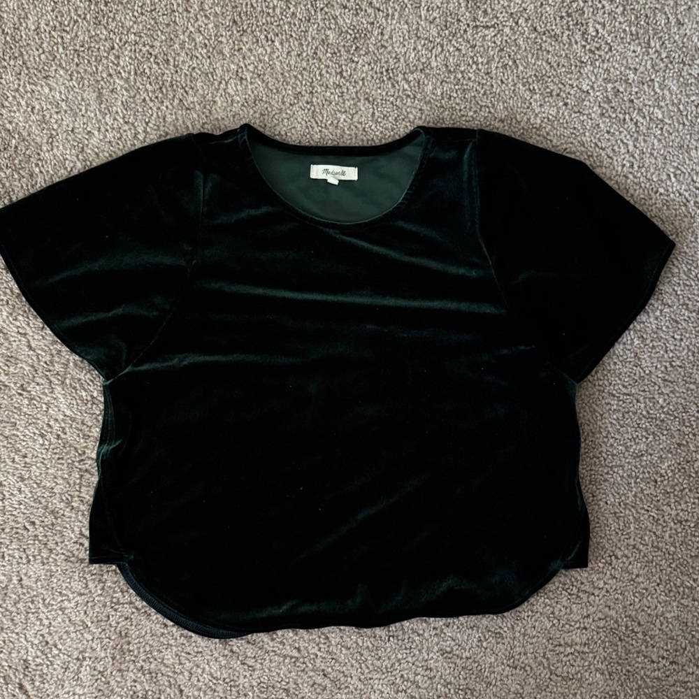 Madewell Velvet Short Sleeve Tee